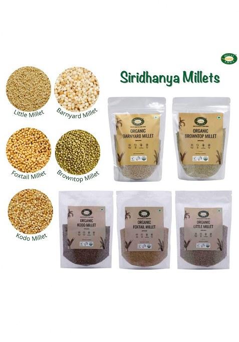 Millet Amma Organic Gluten Free Unpolished Kodo Millets For Overall Wellness And Balanced Nutrition