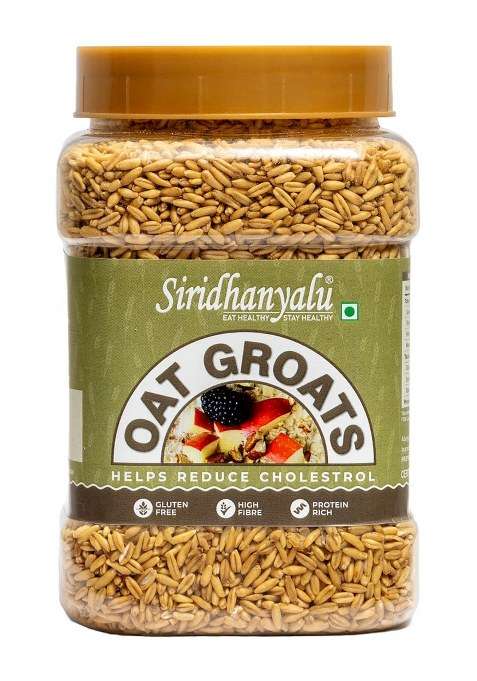 Siridhanyalu Oats Whole Grain 450Gm Hygienic Packed Oatmeal High Protein And Overnight Steel Oats Groats High In Protein Fibre Helps Manage Weight Reduce Cholesterol Healthy Oats Diabetic Friendly 100% Natural