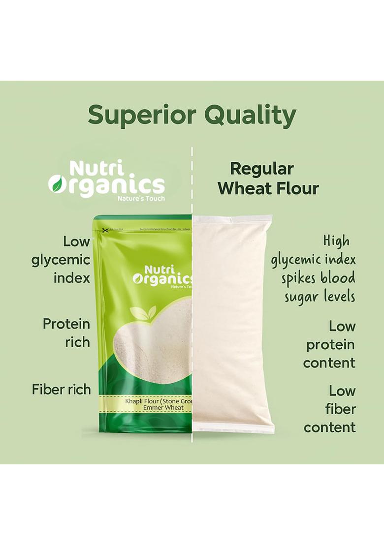 Nutri Organics Khapli Wheat Flour