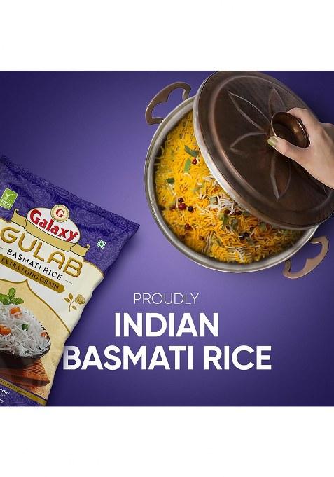 Galaxy Basmati Rice, Aromatic Authentic Aged Biryani Rice, Extra Long Grain, 5 Kg