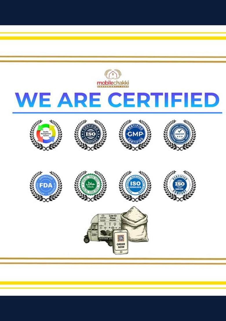 Mobilechakki Gluten Free Flour Atta 1Kg | Multigrain Wheat Free Atta | Low Glycemic Index-20 Atta | Best Atta For Diabetics | Certified Wheat Free Flour | Chapatti Flour 1000G | Celiac, 0 Gluten, High Fiber & Protein (1Kg Pack Of-1)