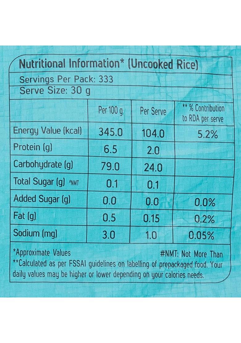 Kohinoor Mini Mogra Rice 10Kg | Tukda Basmati With Good Elongation | Premium Rice For Daily Use Hygienically Packed | Relish Everyday Meals