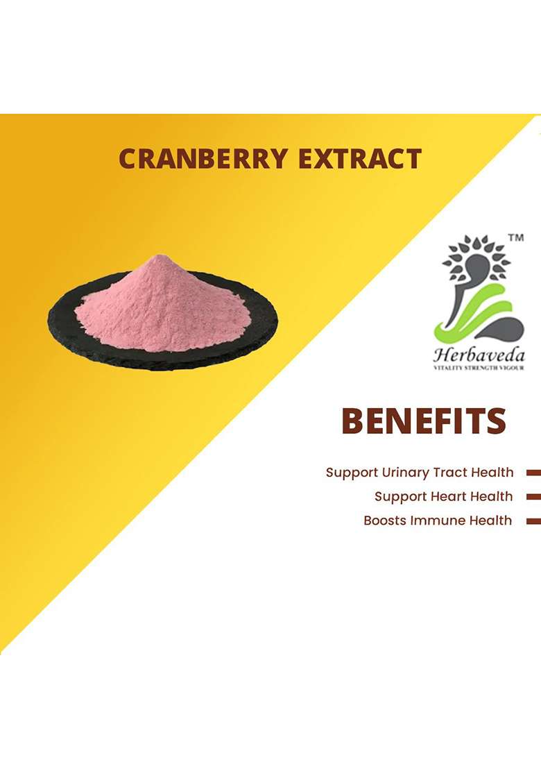 Herbaveda- Cranberry Powder 100G | Spray Dried - Indya