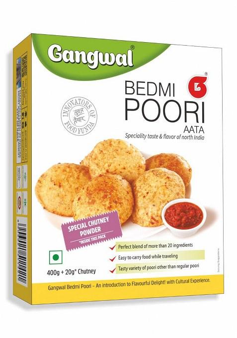 Gangwal Bedmi Poori Aata 400G + 20G Instant Chutney | Traditional North Indian Multigrain Flour | Quick & Crispy Bedmi Puri In Minutes | Travel-Friendly Meal Kit | No Preservatives
