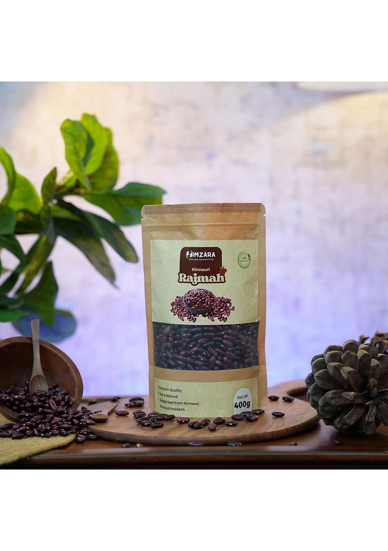 Himzara Kinnauri Rajma 400G | Premium Red Kidney Beans From Himalayas | High Protein, Fibre, Creamy & Quick Cooking | Easily Digestible Healthy Pulses