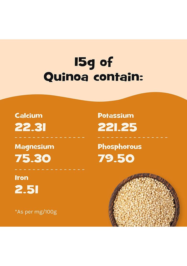 Nourish You Premium White Quinoa | Protein & Fiber Rich Supergrain | Gluten-Free Healthy Superfood | Clean & Nutritious Quinoa Seeds For Cooking, Salads, Bowls & Meal Prep | 500G X 2