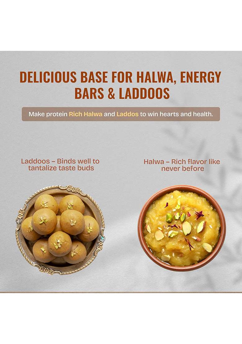 H&O Gurbandi Almond Flour - 1 Kg - Defatted - Unblanched - High Protein - Gluten Free - Keto Friendly - Low Carb Baking Flour - Indya