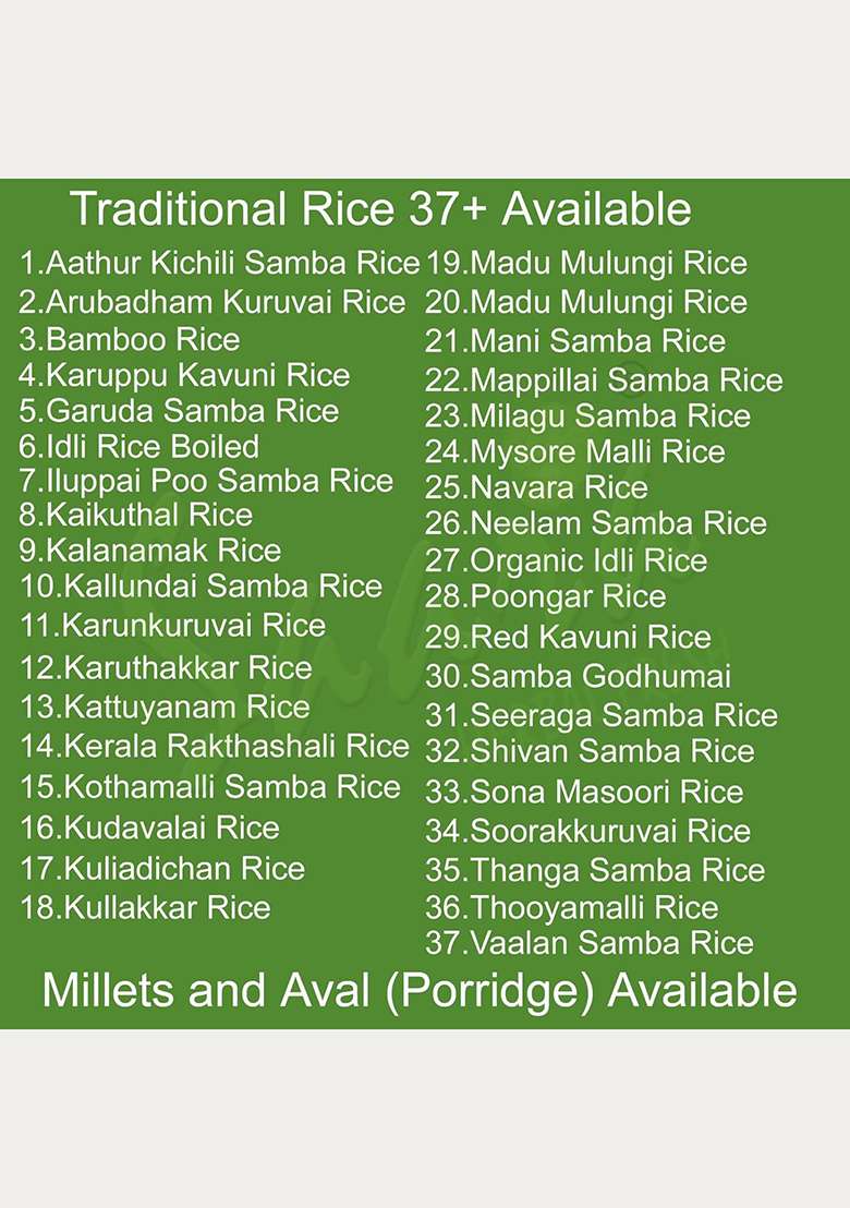 Saara Herbal Fresh Organic Mani Samba Biriyani (Boiled) Rice 950G |Hand Pounded Mani Samba | Traditional Rice, 950G - Indya