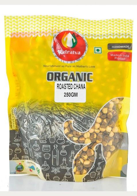 Matratva Roasted Chana 500 Gm (Pack Of 2) | Bengal Gram Whole | Channa | Desi Bhuna Yellow Chane | Fresh & Organic | With Skin & Low Carb | Diet Friendly | Chickpeas | Unsalted | Tasty & Healthy