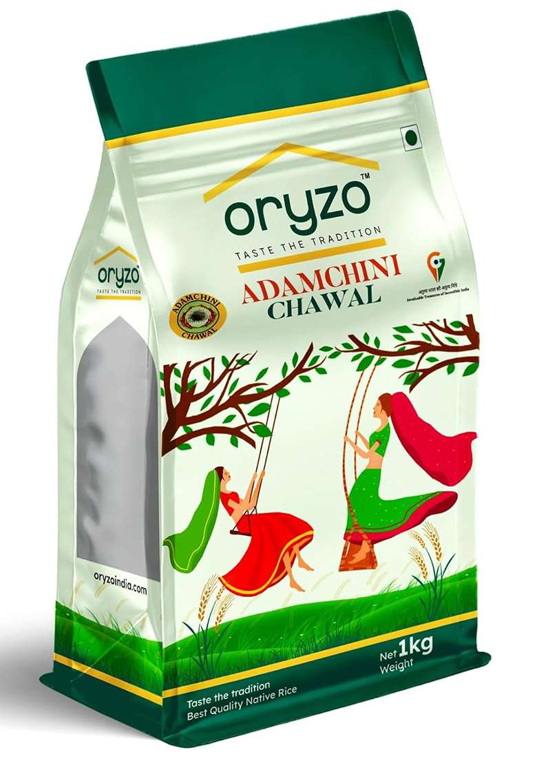 Oryzo Adamchini Rice, Aromatic Short-Grain Heritage Rice, Rich In Iron & Zinc & Healthy Choice,1Kg - Indya