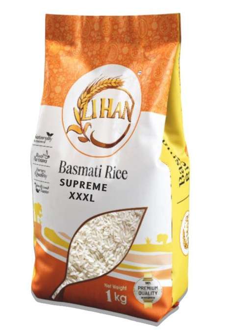 Lihan Supreme Xxxl Basmati Rice, 1Kg – Premium Aged Long Grain, Extra Long, Fluffy & Aromatic | Ideal For Biryani, Pulao & Daily Meals 1Kg (Pack Of 1)