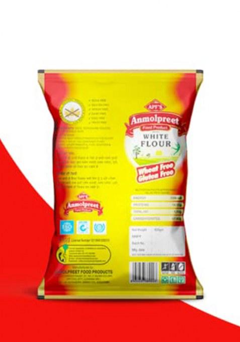 Anmolpreet Atta White Flour (Atta) 1Kg Pack, Atta With High Fibre For Healthy Gut And Healthy Life (Pack Of 1)