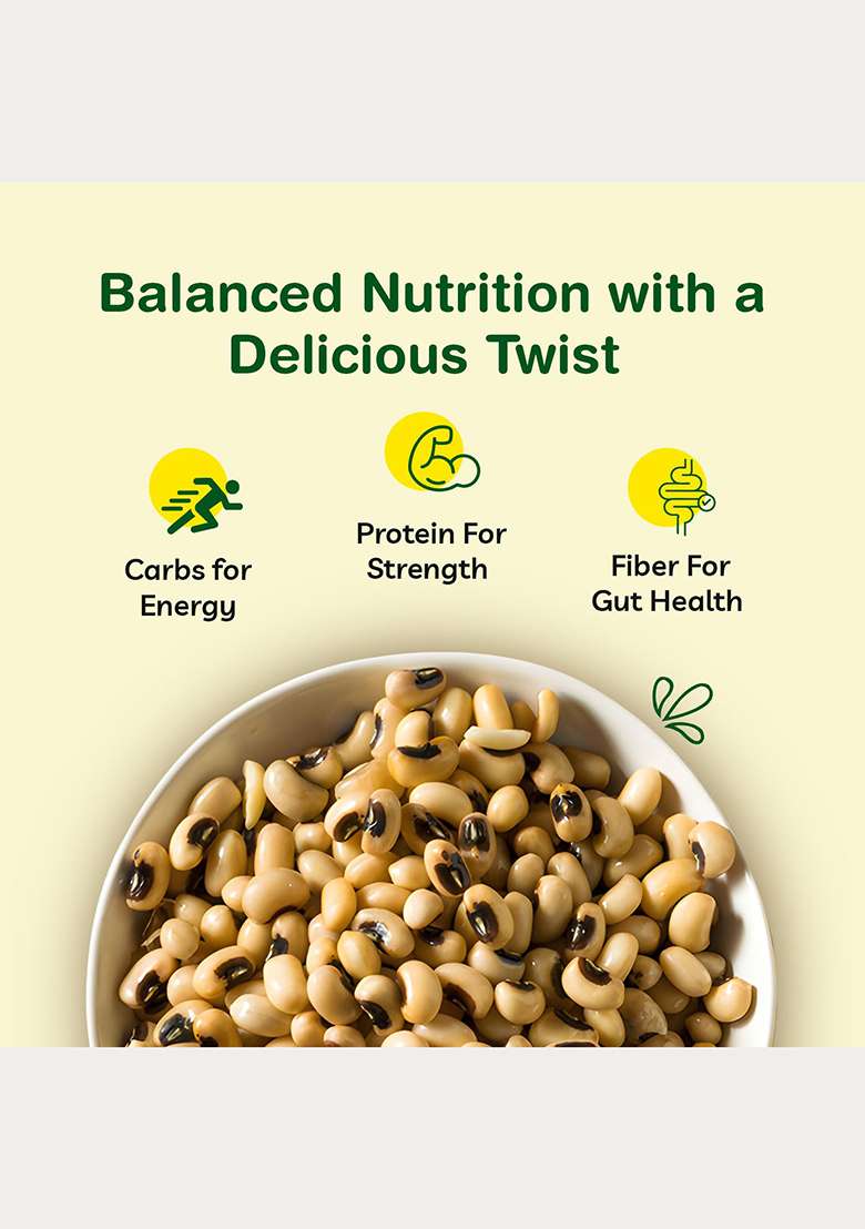 Freshcon Cooked Lobia | Cooked Chawali | Ready To Eat Black Eyed Beans | High Protein | No Preservatives | 4 Packs - Indya