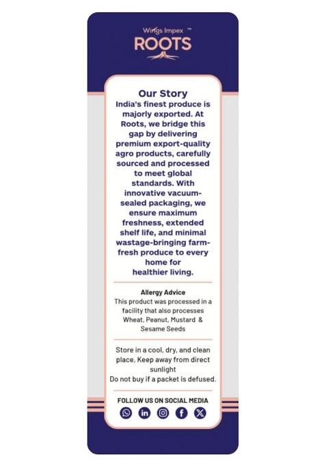 Roots Green Mung Whole 500 Gm | Premium Export Quality | Unpolished | Pesticide-Free | Preservative-Free | 100% Pure & Natural | Hygienically Vacuum Packed