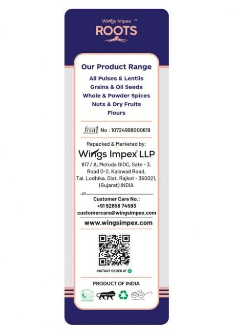 Roots Green Mung Whole 500 Gm | Premium Export Quality | Unpolished | Pesticide-Free | Preservative-Free | 100% Pure & Natural | Hygienically Vacuum Packed