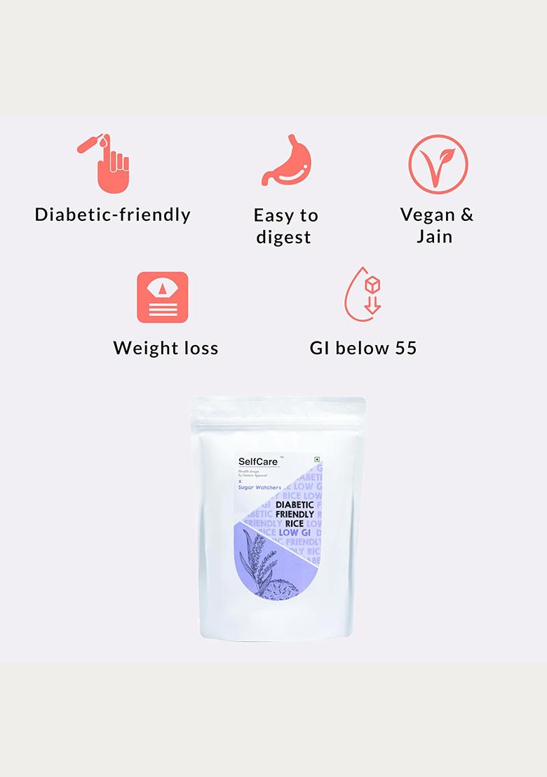 Selfcare By Suman Agarwal Diabetic Friendly Low Gi Rice Pack Of 1-1Kg | Dal
