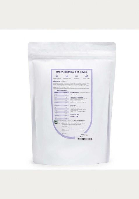 Selfcare By Suman Agarwal Diabetic Friendly Low Gi Rice Pack Of 1-1Kg | Dal