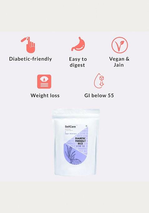 Selfcare By Suman Agarwal Diabetic Friendly Low Gi Rice Pack Of 1-1Kg | Dal