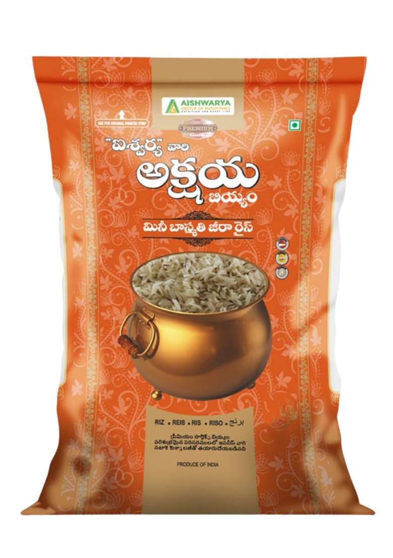 Akshaya Mini Basmati Jeera Rice 5 Kg | Hmt Rice | Hygienically Processed With Japanese Technology - Indya