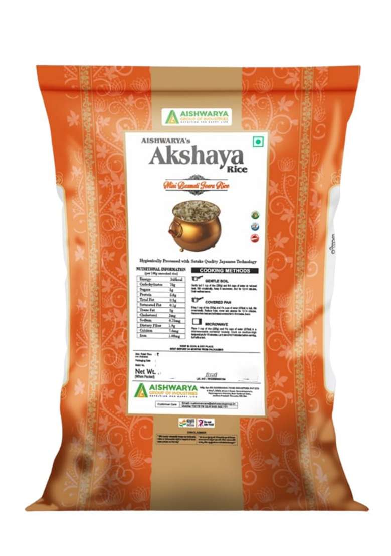Akshaya Mini Basmati Jeera Rice 5 Kg | Hmt Rice | Hygienically Processed With Japanese Technology - Indya
