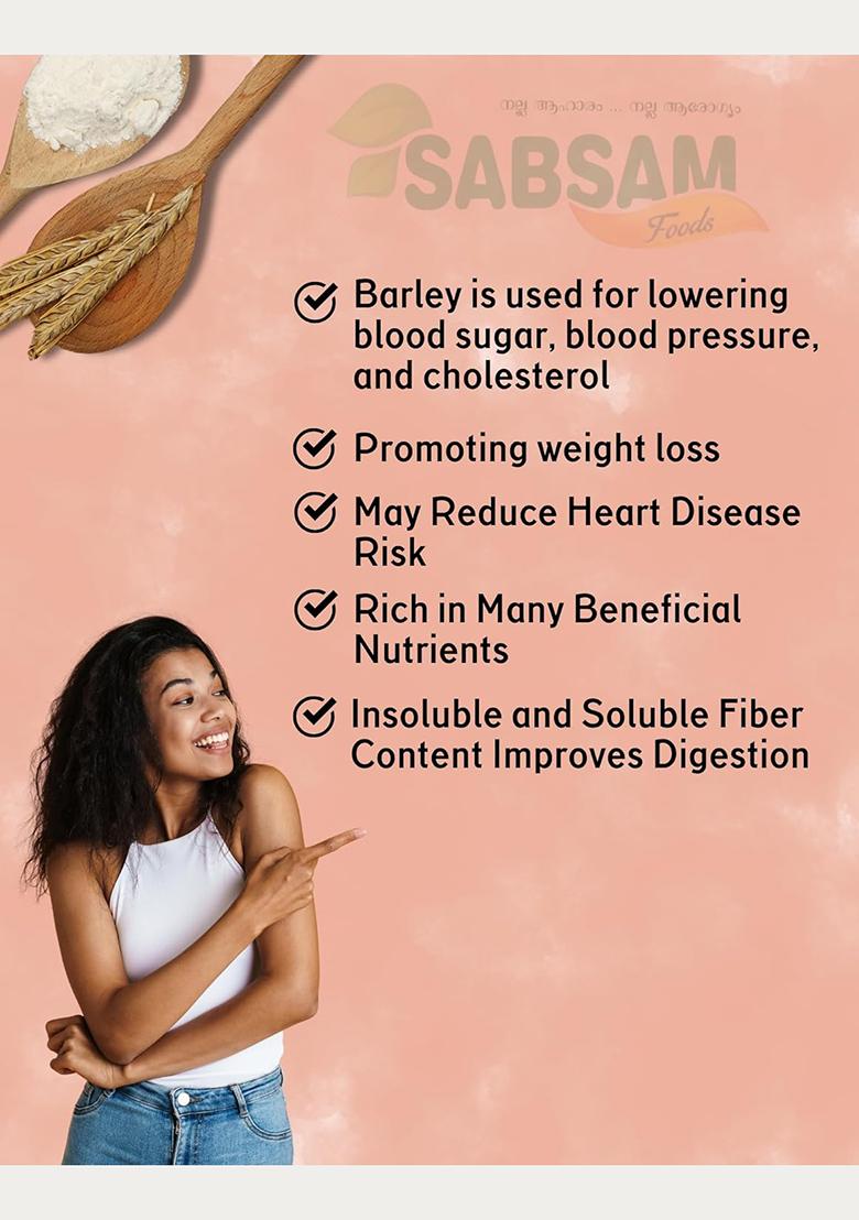 Sabsam Foods Barley Powder|Good For Heart|Protect Against Diabetes|Pack Off 400Gm