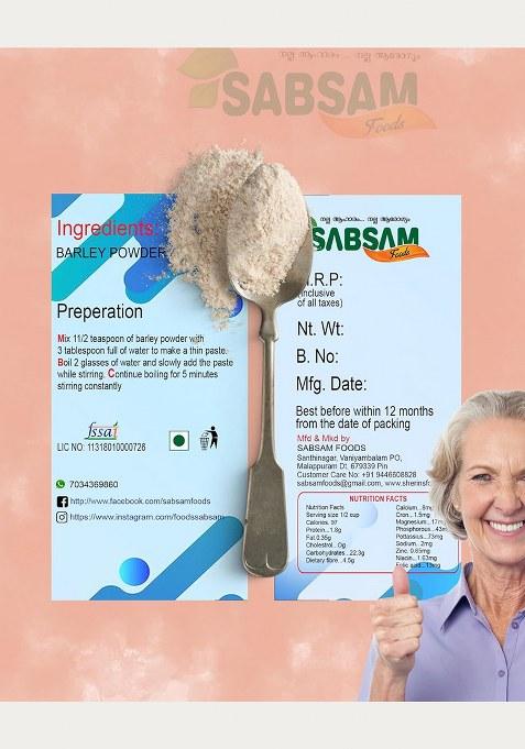 Sabsam Foods Barley Powder|Good For Heart|Protect Against Diabetes|Pack Off 400Gm