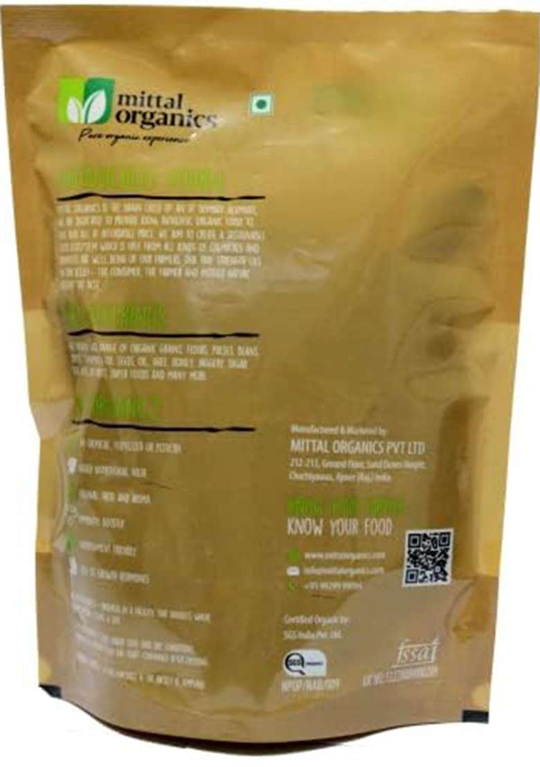 Mittal Organics - Organic Barley Flour I Jau Flour I Jau Ka Atta – 900 Gm X 2 (Pack Of 2) - Indya