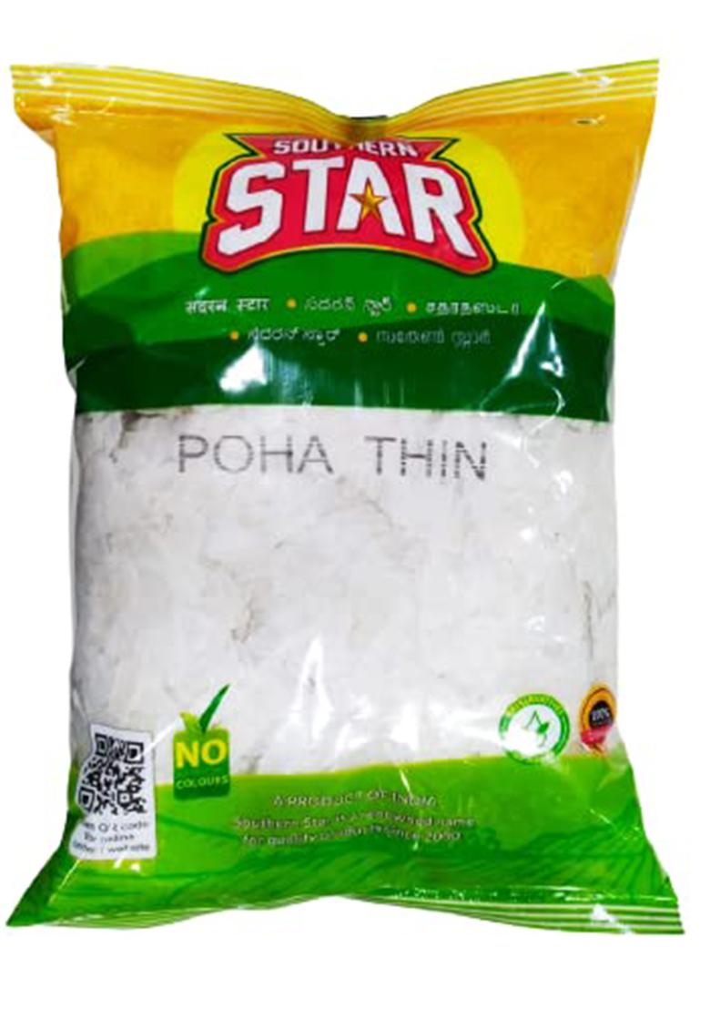 Southern Star Super Soft Premium Thin Poha/Aval 500G | Flattened Rice (Aval/Atukulu/Chivda) With High Dietary Fibre | Low Fat & Gluten Free | Rich Source Of Iron, Vitamin & Antioxidants
