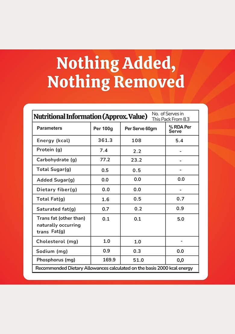 Anugrah Super Navsari Variety Poha 1 Kg ( 500G X 2 )| Traditional Indian Flat Rice | Quick-Cooking, Easy To Digest & Low Fat | Wholesome & Nutritious Breakfast Option | Ideal For Health-Conscious Individuals & Families