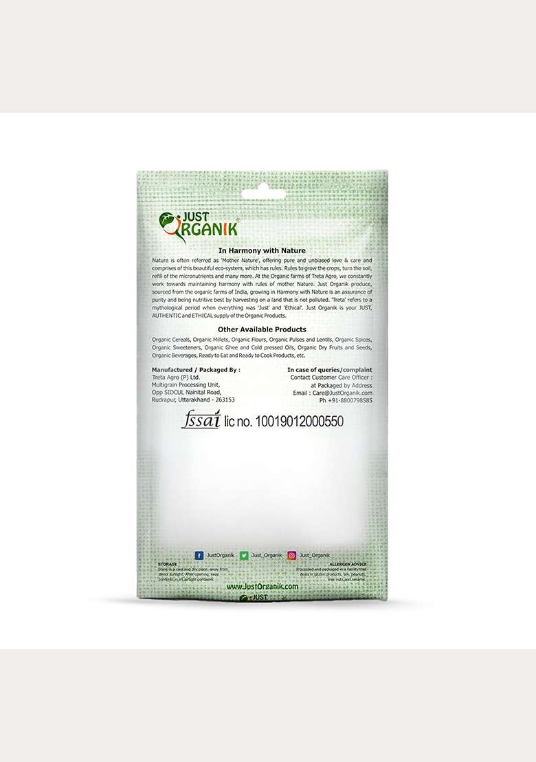 Just Organik - Organic Moong Split Chilka 1 Kg, 100% Organic | Moong Dal | Green Moong | Naturally Gluten Free | Rich In Protein | Hari Moong | Moon Chilka | Moong Dal Split - Indya