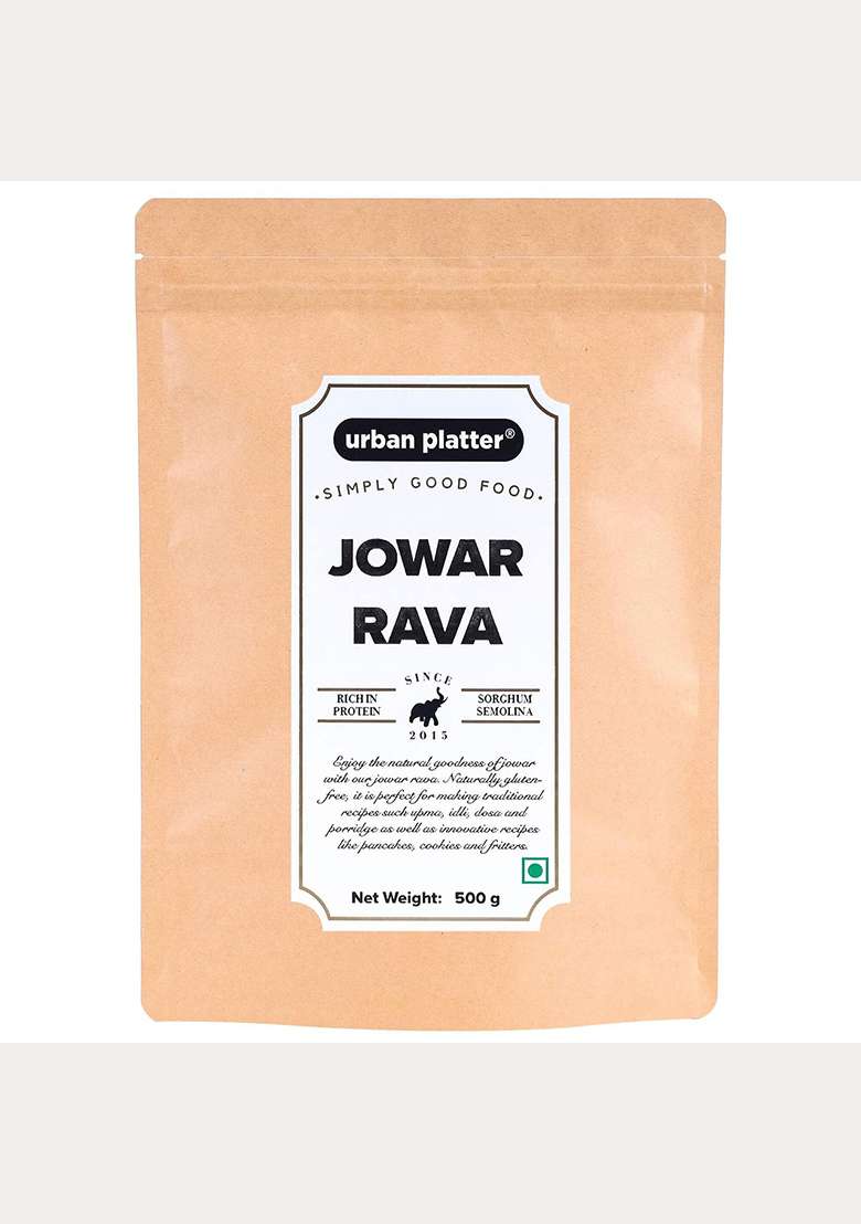 Urban Platter Jowar Rava, 500G (Sorghum Semolina | Coarsely Ground | Millet Based | Breakfast Essential) - Indya