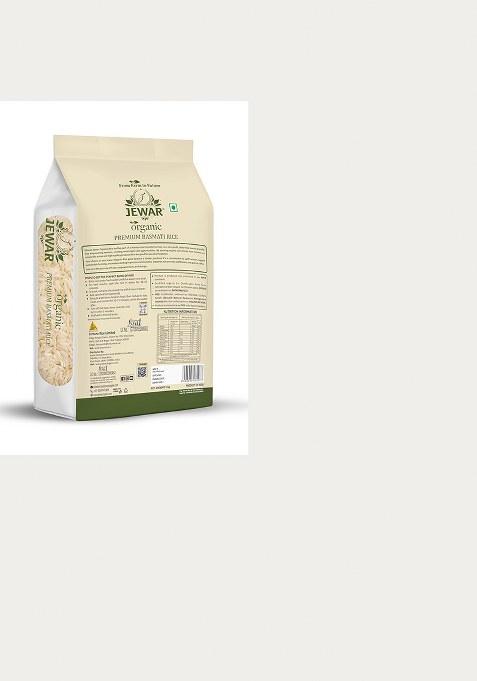 Jewar Organic Premium Basmati Rice | Extra Long Grain, Aromatic, Naturally Aged, Fluffy & Non-Sticky Rice For Daily Meals, Biryani & Pulao – (1 Kg)