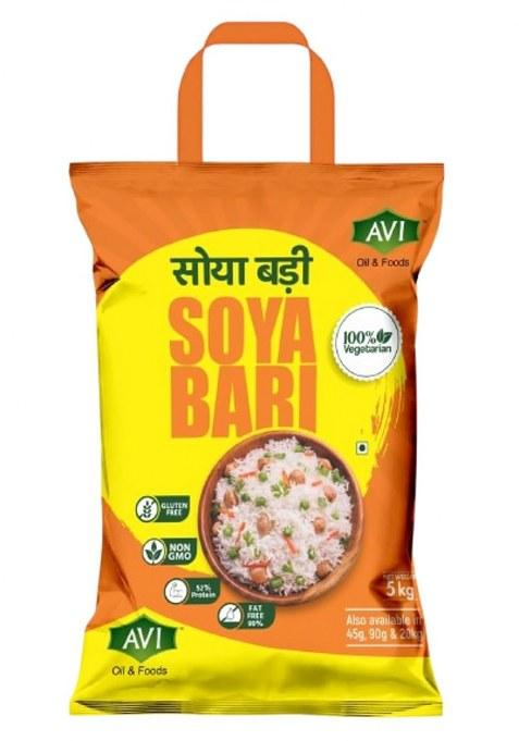 Avi Oils & Foods Protein Soya Chunks | 100% Veg Plant-Based Protein | Absorbs More Masala | Healthy Meat Substitute | Rich In Fiber & Nutrients | Ideal For Curry, Snacks & Salads (5Kg)