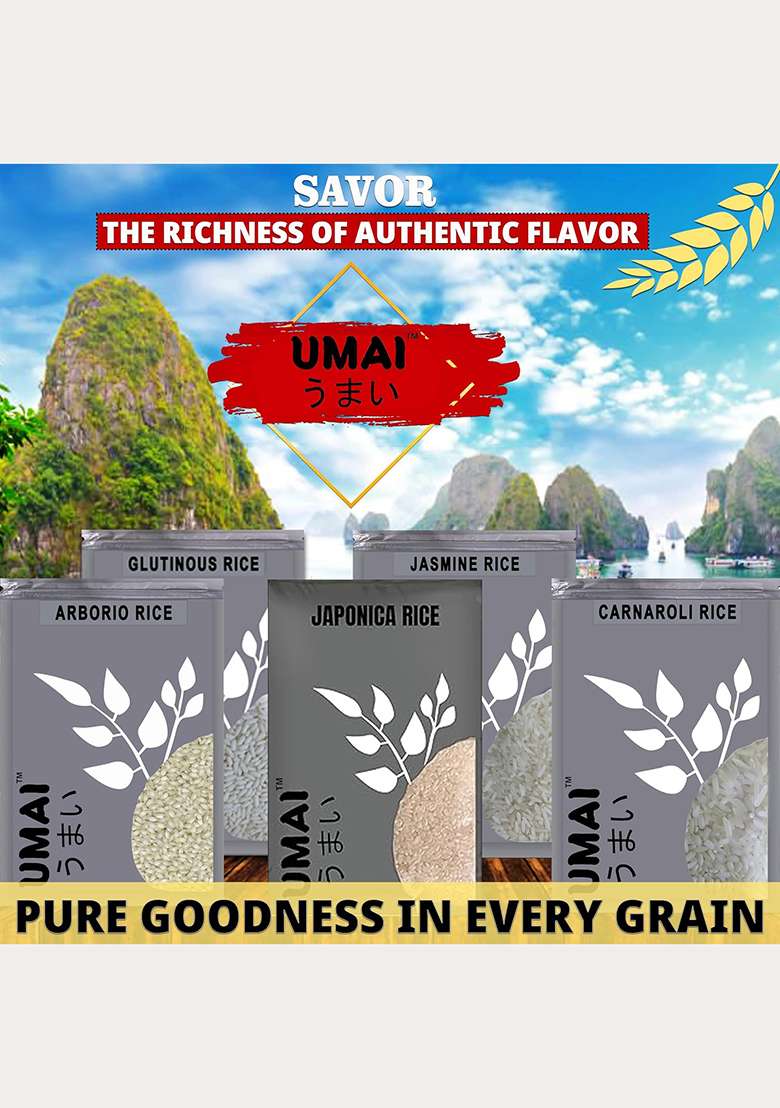 Umai Premium Sushi Rice 500 Gram - Indya