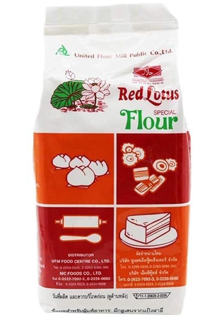 R'Ed Lotus Flour 1Kg – Premium All-Purpose Baking Flour, Fine Quality, Soft Texture, Versatile Cooking Ingredient, Fresh 1Kg Pack