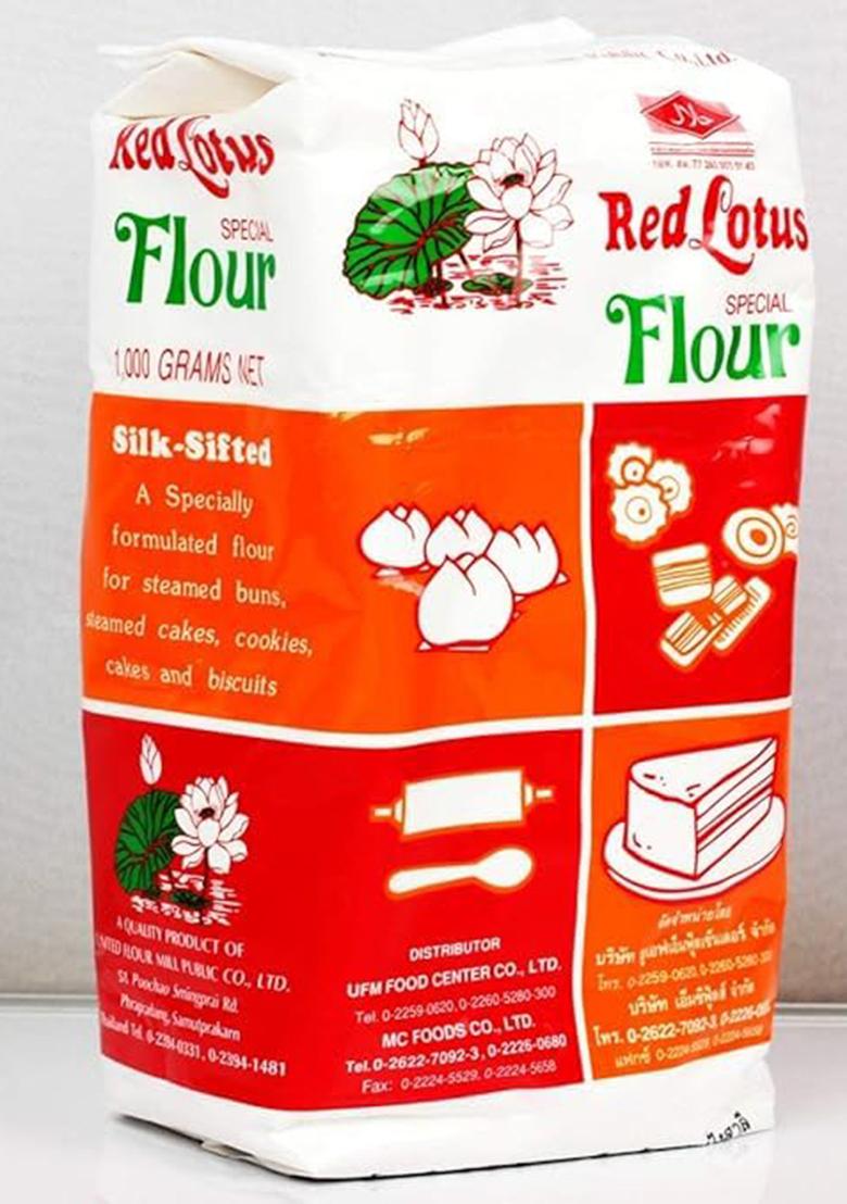 R'Ed Lotus Flour 1Kg – Premium All-Purpose Baking Flour, Fine Quality, Soft Texture, Versatile Cooking Ingredient, Fresh 1Kg Pack