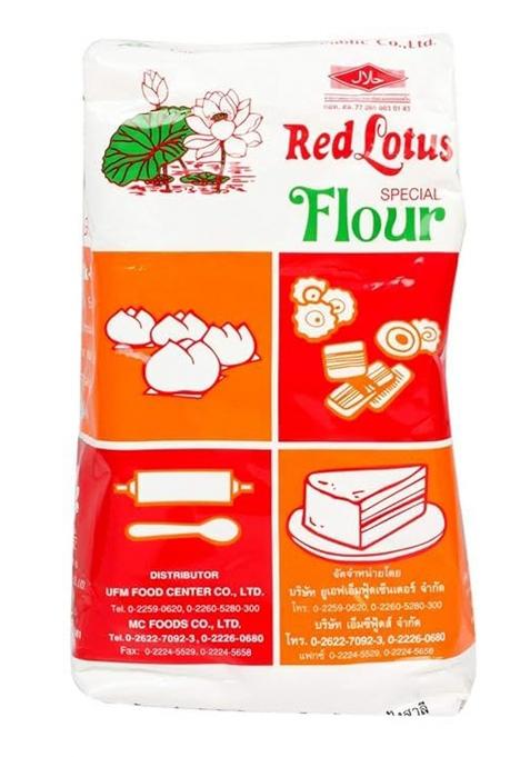 R'Ed Lotus Flour 1Kg – Premium All-Purpose Baking Flour, Fine Quality, Soft Texture, Versatile Cooking Ingredient, Fresh 1Kg Pack