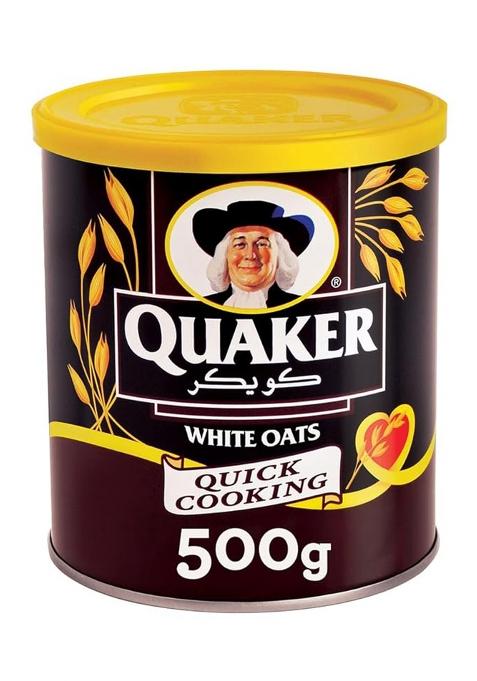 Quaker Quick Cooking White Oats Jar, 500 G