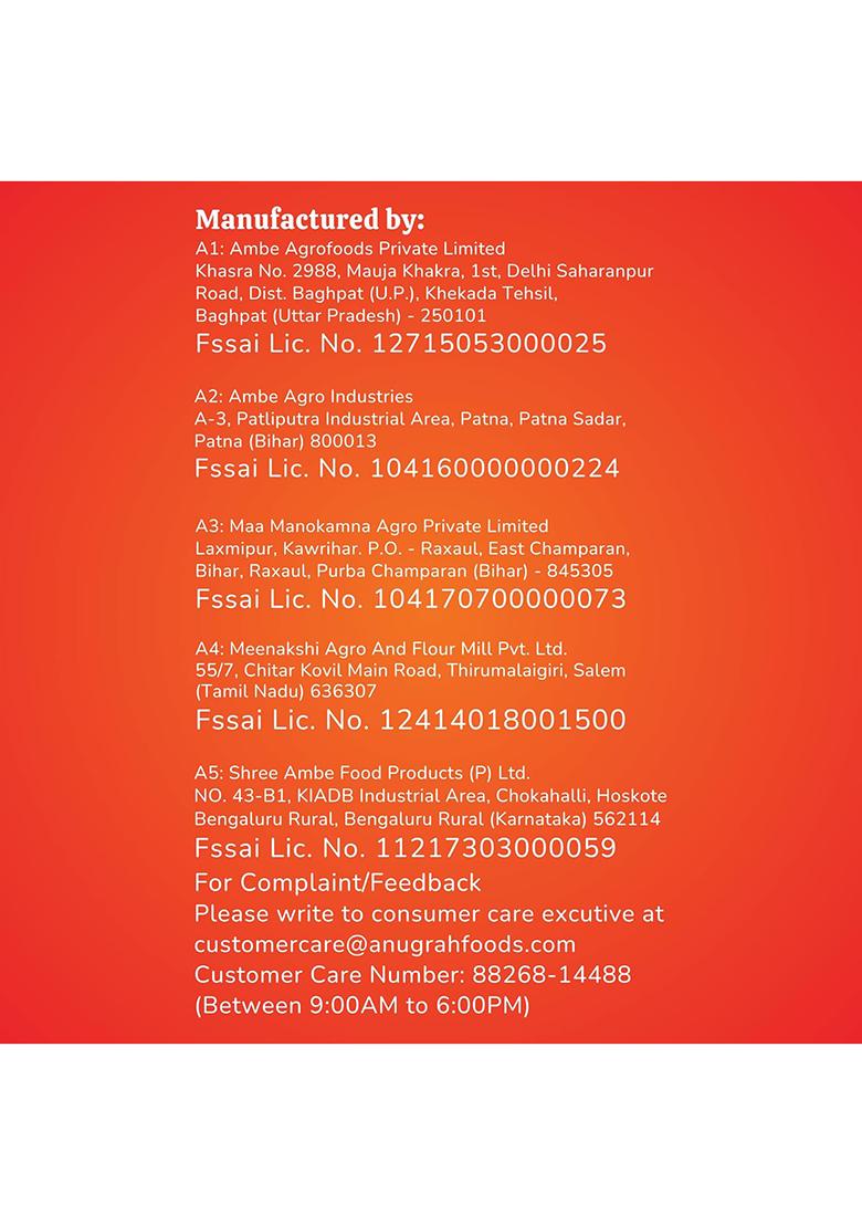 Anugrah Cold Pressed Chakki Atta 10 Kg | Traditional Stone Ground Whole Wheat | Preserves Natural Nutrition & Taste