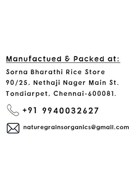 Nature Grains Seeraga Samba Rice | Jeera Rice | Premium Aromatic Short-Grain Rice | 100% Natural & Unpolished | Perfect For Biryani & Traditional South Indian Dishes 500 G (Pack Of 1)