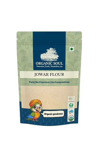 Organic Soul Jowar Flour 900Gm | Npop Certified I Ceritfied