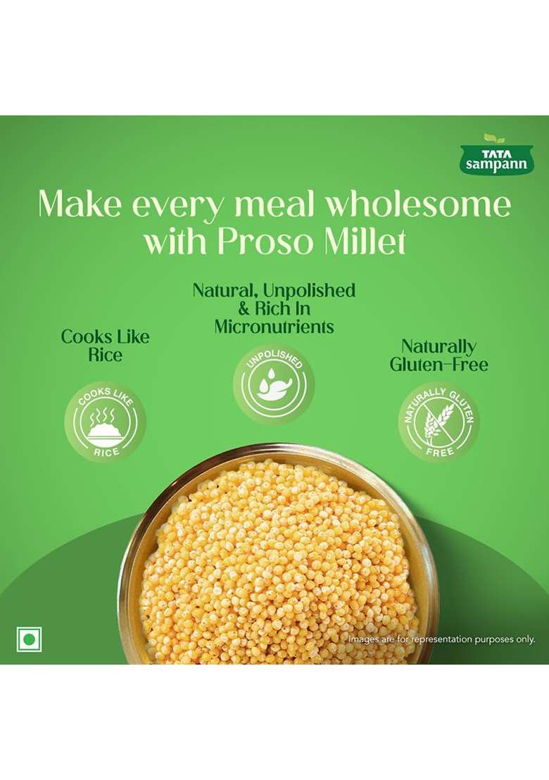 Tata Sampann Unpolished Proso Millet, 500 G - Indya