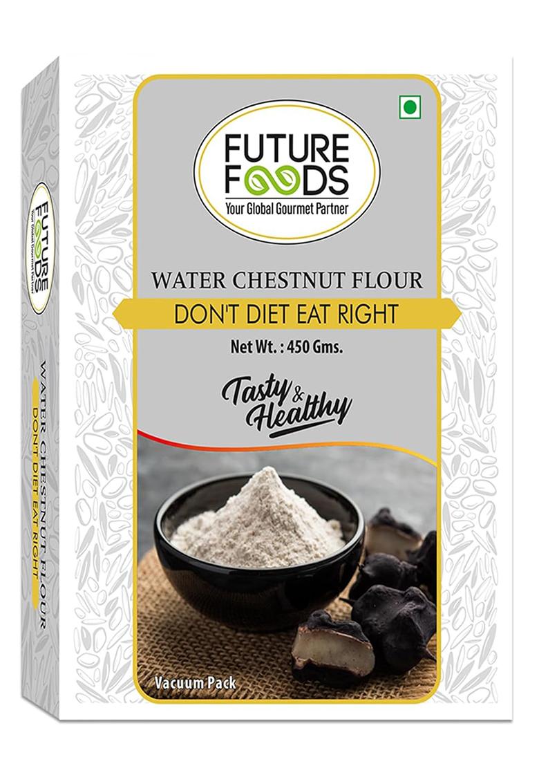 Future Foods Premium Organic Water Chestnut Flour 450G | Nutrient-Rich | Gluten-Free & Low Carb | Ideal For Baking & Cooking | Supports Digestion | Naturally Sweet & Versatile