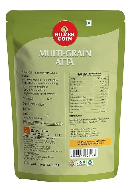 Silver Coin Multigrain Atta 5Kg