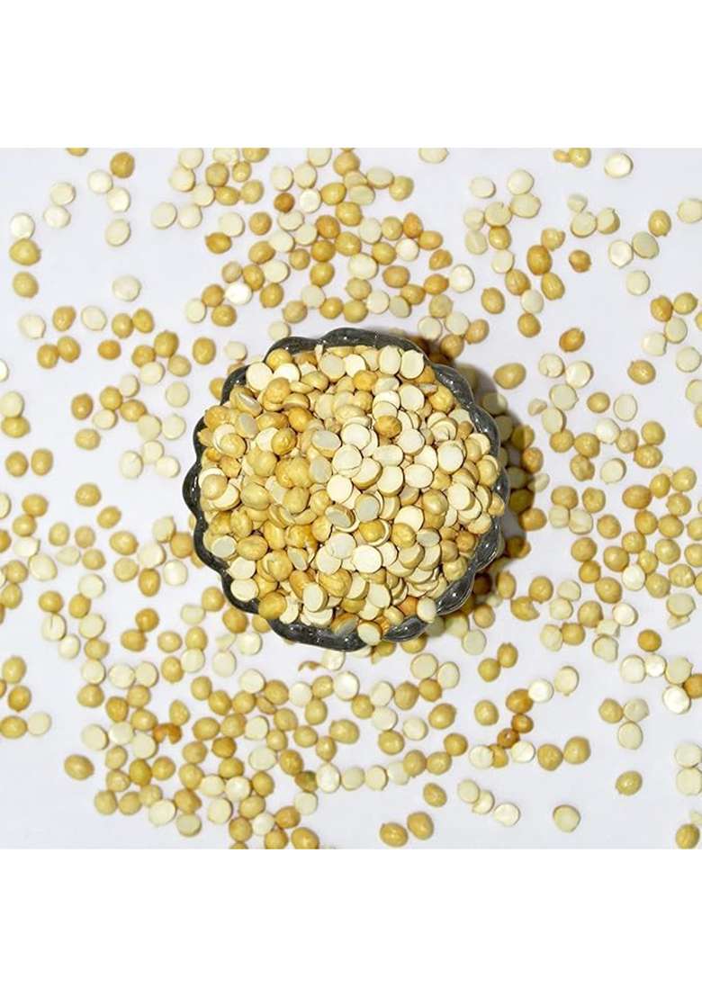 Seltos Organic Roasted Chana Dal | Roasted Bengal Gram Split Fresh | Bhuna Chana | Putnalu Pappu | Pottukadalai | 900G - Indya