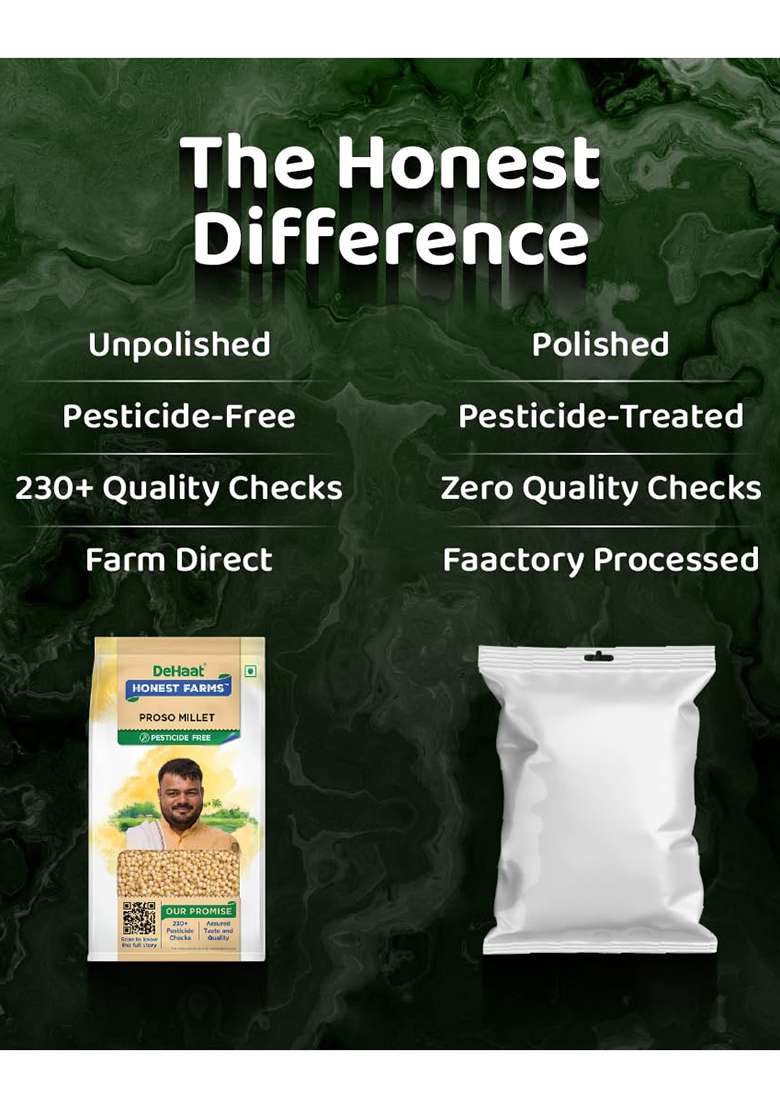 Dehaat Honest Farms Pesticide Free Proso Millet (Pani Varagu) 500 Gms - Indya