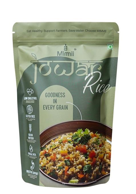 Mimmii Jowar Millet Rice – 500G | Gluten-Free, Low Gi Whole Grain | Easy-To-Cook Alternative To White Rice | Packed For Freshness & Daily Use