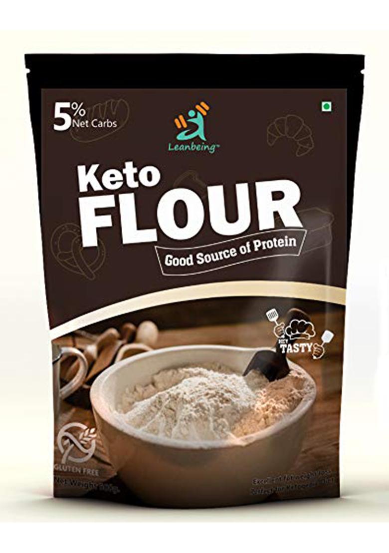 Leanbeing Keto Flour (500G) | Best Low Carb Flour | 1Gm Net Carb Per Chapati | Gluten Free | No Additives | Low Gi Non Gmo