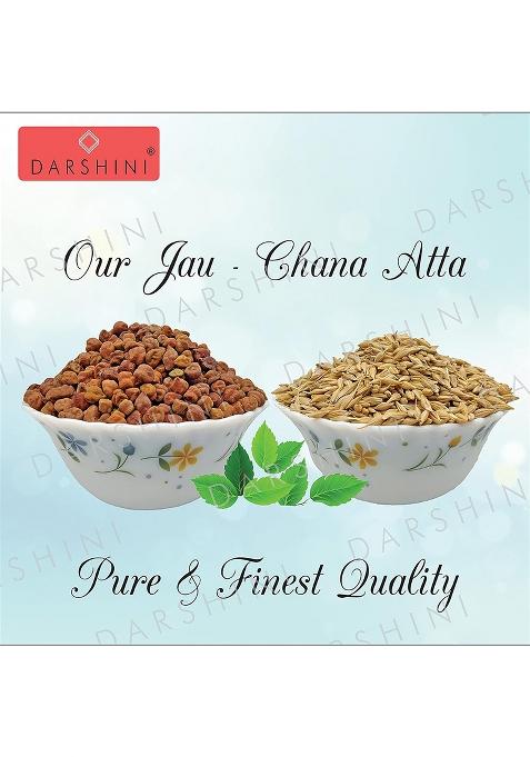 Darshini Jau-Chana Atta (Barley- Black Chickpeas Flour) , 900 Grams (Pack Of 1)