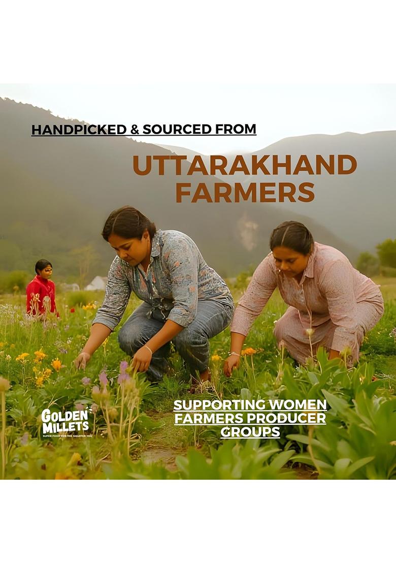 Golden Millets Unpolished Barnyard Millet 1 Kg Chemical Free Natural Samak Rice With High Fiber Protein, Nutrients & Vitamins Ideal For Fasting No Added Preservatives